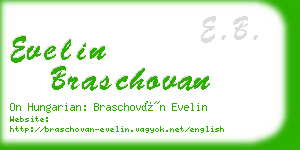 evelin braschovan business card